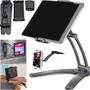 Suporte De Mesa Parede Para Tablet Celular Smartphone Kindle - RIOSUL STORE Imagem de Suporte De Mesa Parede Para Tablet Celular Smartphone Kindle