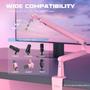 Imagem de Suporte de Microfone Boom Arm FIFINE Low Profile Rosa - Compatível com BM88P