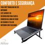 Imagem de Suporte de Notebook Regulável Ergonômico ABS Preto Reliza