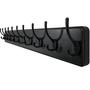 Imagem de Suporte de Parede para Cabides WEBI (98,2 cm) - 10 Ganchos Pretos