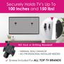 Imagem de Suporte de Parede para TV HangSmart - Sem Parafusos - TVs de 19 a 100" (150kg)