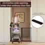 Imagem de Suporte de pressão Baby Gate DEARBB Extra Wide Ultra Narrow de 76 a 187 cm