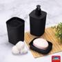 Imagem de Suporte de sabonete liquido Porta detergente dispenser banheiro cozinha bancada lavabo preto