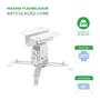 Imagem de Suporte De Teto Branco P/ Projetor Datashow Ajuste de Ângulo