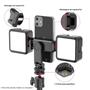 Imagem de Suporte De Tripé Giratório Multifuncional Para Telefone Com Sapata Dupla Para Smartphone Vlog