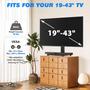 Imagem de Suporte de TV Rfiver Universal Swivel Tabletop 19-43" preto