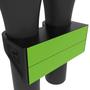 Imagem de Suporte Duplo Fixo Preto com Dupla face Compatível com Microfone JBL Partybox Encore - ARTBOX3D