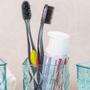 Imagem de Suporte escovas de dente porta pasta dental copo plástico organizer higiênico pia banheiro Plasútil