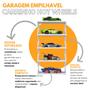 Imagem de Suporte Expositor Garagem Vertical Empilhavel Para Carrinhos Hot Wheels