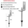 Imagem de Suporte Fixa Linha C Placa Solar Telha Fibro Madeira Kit 04