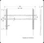 Imagem de Suporte Fixo Ultra slim para Tv 46 a 86  Fix600 (ELG) - PREMIUM