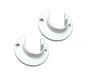 Imagem de Suporte Flange De Alumínio Branco 19Mm (Par)