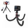 Imagem de Suporte Flexível Para Tripé Mini Polvo Com Controle Remoto Para Câmeras SLR Celular GoPro DJI
