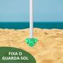 Imagem de Suporte Guarda Sol Praia Porta Vara Pesca Furador Saca Areia 38 cm Importway Iwsasgsvd Verde