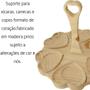 Imagem de Suporte Madeira Organizador Porta Xícara Caneca Copo Coração