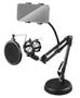 Imagem de Suporte Mesa Celular Microfone Mini Pedestal Portátil 25-C