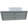 Imagem de Suporte Monitor Mdf C/2 Gavetas Branco 40,5X26,5X16 Chave