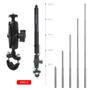 Imagem de Suporte Moto p/ Câmera 360 Graus Efeito Bastão Invisível Insta360 Extensor Retrátil Alumínio