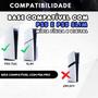 Imagem de Suporte Multifuncional Base Cooler Carregador Controle Duplo Slots Compatível Com Ps5 e Ps5 Slim