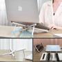 Imagem de Suporte Multifuncional para Celular Notebook Tablet de Mesa Universal Ergonômico Ajustável com Base Dobrável