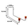 Imagem de Suporte Multiuso Aço Emborrachado para Parede 20 Kg 210mm Bestfer