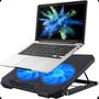 Imagem de Suporte Notebook 2 Cooler Ventoinhas Base Mesa Led