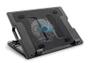 Imagem de Suporte Notebook Cooler De Metal Gamer Pc Multilaser Ac166 Cor Preto Led Azul