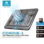 Imagem de Suporte notebook cooler gamer led ergonomico base refrigerado ventilador silencioso usb preto