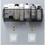 Imagem de Suporte Organizador de canto Prateleira de banheiro shampoo suporte adesivo para parede para cozinha