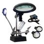 Imagem de Suporte P/ Ferro Solda Lupa Led Articulável Com Garras
