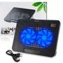 Imagem de Suporte P/ Notebook Gamer Base Ventoinhas Usb Silenciosa Iluminada