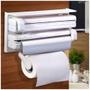 Imagem de Suporte Papel Toalha Dispenser Cozinha Triple Paper 3 em 1