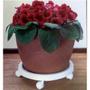 Imagem de Suporte para botijão de gás ou vaso de plantas (kit com 2) com rodas - Easy-roller" CINZA