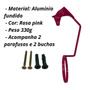 Imagem de Suporte para chapéu de arco cabeça cavalo rosa pink organizador pendurador alumínio fundido para boné toalha guardanapo
