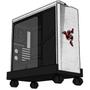 Imagem de Suporte para CPU Estabilizador com Rodizio Computador Gamer com Rodinhas Preto