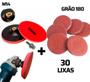 Imagem de Suporte Para Furadeira Com 30 Discos De Lixa 125mm