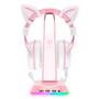 Imagem de Suporte para Headset Gamer Stand Onikuma, RGB, Rosa - ST-2-PINK