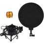 Imagem de Suporte para Microfone Saty Shock Mount com Pop Filter SMPF-01