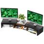 Imagem de Suporte para Monitor com 3 Prateleiras Ajustáveis - Design Moderno e Simples