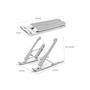 Imagem de Suporte Para Notebook Regulável, Ergonômico e Portátil P1 - Branco