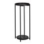 Imagem de Suporte para plantas Amazon Basics Round Black Metal para interior/exterior