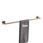 Imagem de Suporte para Toalha Toalheiro de Parede para Banheiro Rose Porta Toalhas Metal Luxo 60cm