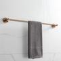 Imagem de Suporte para Toalha Toalheiro de Parede para Banheiro Rose Porta Toalhas Metal Luxo 60cm