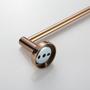 Imagem de Suporte para Toalha Toalheiro de Parede para Banheiro Rose Porta Toalhas Metal Luxo 60cm