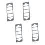 Imagem de Suporte Para Vaso Retangular Aluminio Rodízio 4und