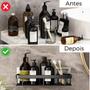 Imagem de Suporte Parede Com Adesivo Fixador Porta Shampoo Sabonete Banheiro Produtos Higiene