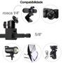 Imagem de Suporte Parede Teto Para Câmera Webcam Softbox Com Mini Ballhead Greika
