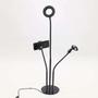 Imagem de Suporte Pedestal P/ Microfone + Ring Light + Suporte Celular