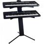 Imagem de Suporte Piramidal Para Teclado e Notebook ou 2 Teclados PMD3-1 Preto ASK