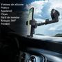 Imagem de Suporte Porta Celular De Carro Trava Automática Resistente Estável + Ventosa de Silicone Sucção